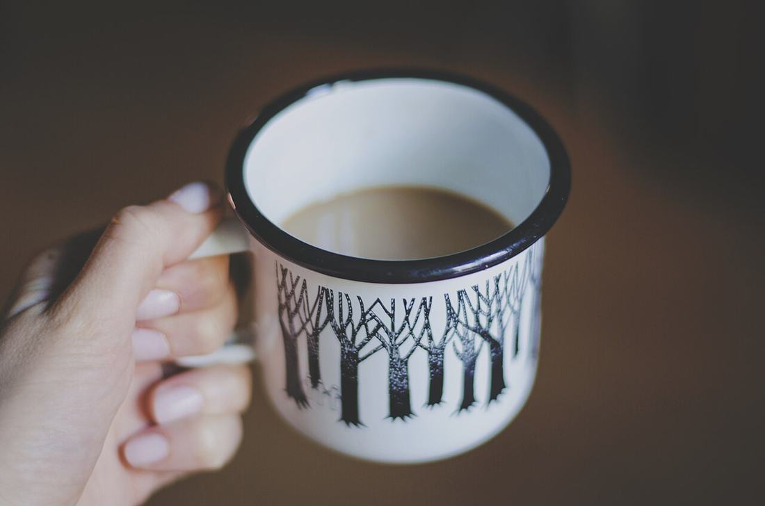A cup of tea on a table