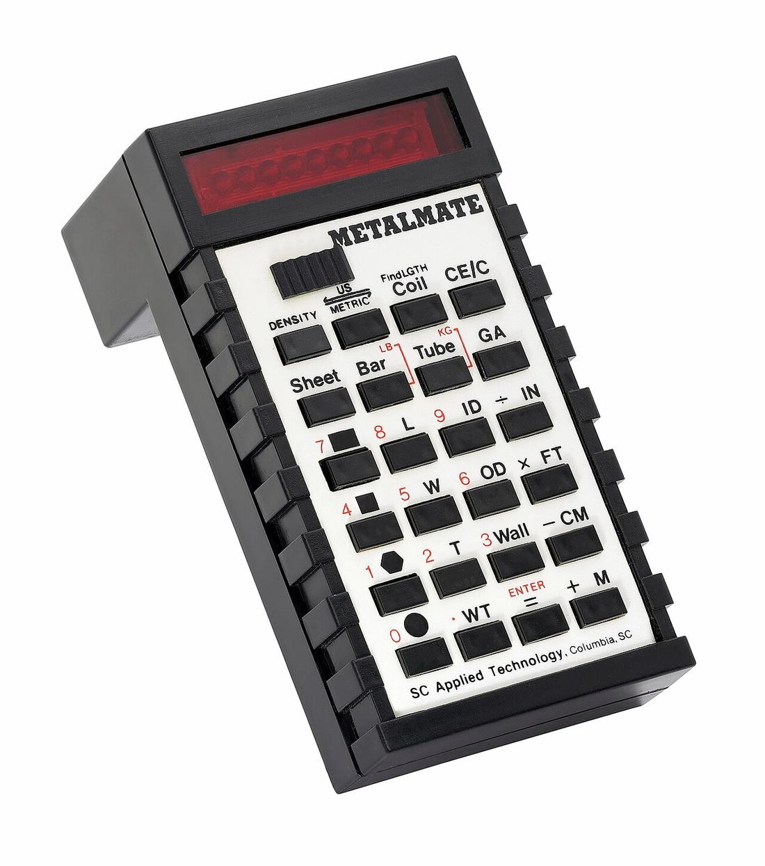 A calculator on a desk