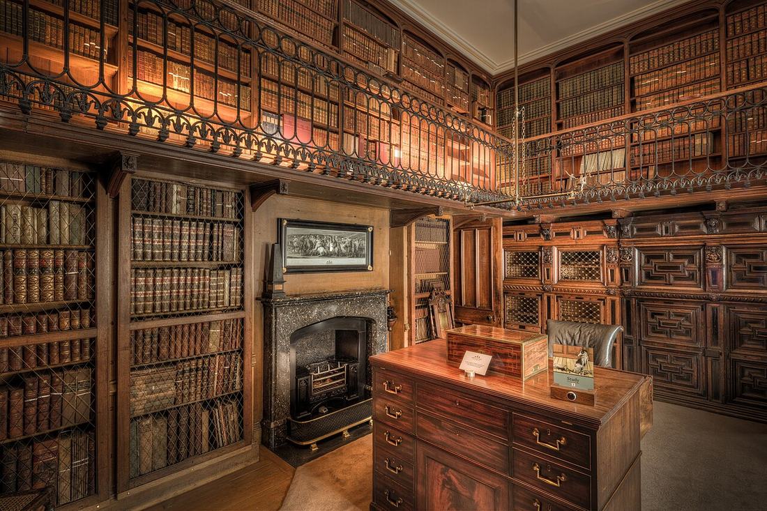 A study room desk